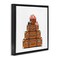 Stupell Industries Stacked Luggage with Floral Handbag Floating Frame, design by Amanda Greenwood